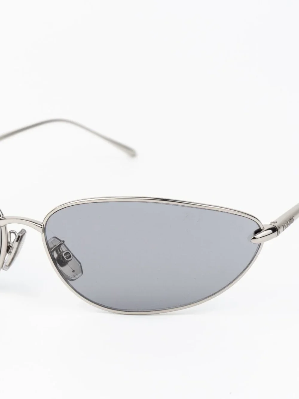 Loewe Men Sunglasses Silver Grey Wraparound LW40164U 16A NEW AUTHENTIC